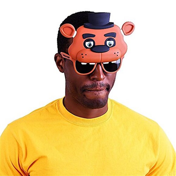 FNAF Freddy Fazbear Halloween Costume Mask Sunglasses Five Nights at Freddys New - Picture 2 of 11